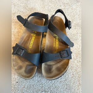 Birkenstock Women’s 38 Black Sandals